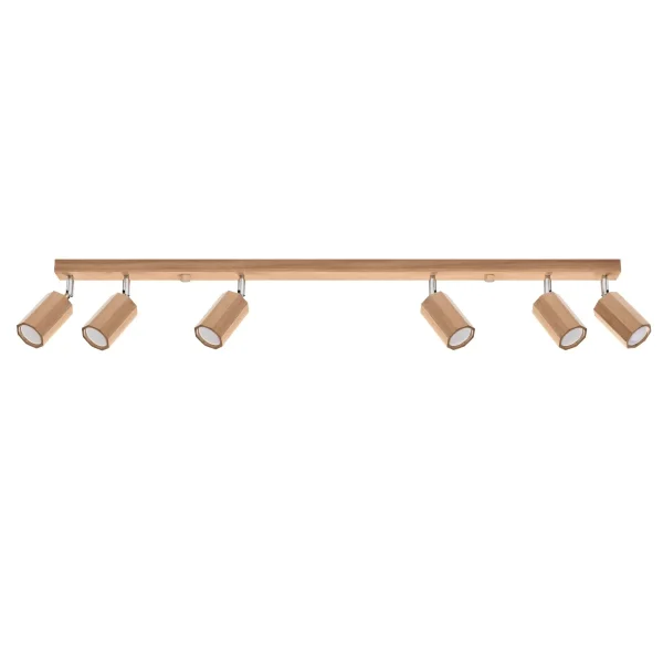 Plafon ZEKE 6 dąb SL.1032 - Sollux Lighting