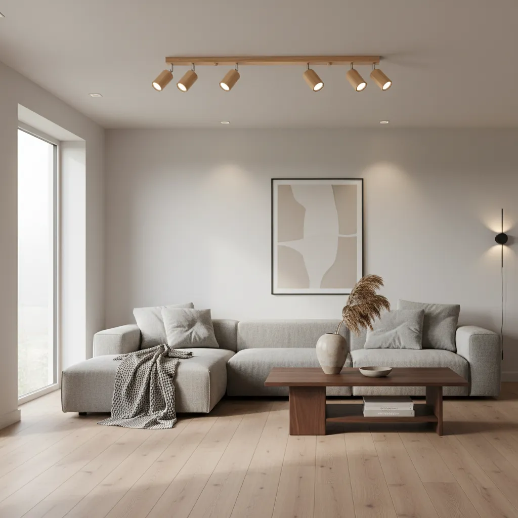 Plafon ZEKE 6 dąb SL.1032 - Sollux Lighting - obrazek 2