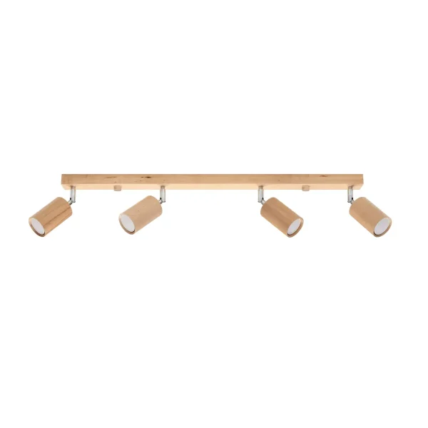 Plafon BERG 4 naturalne drewno SL.1042 - Sollux Lighting