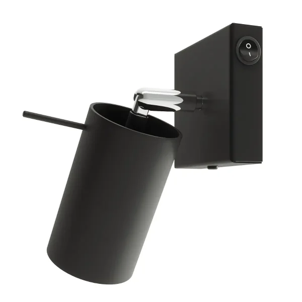 Kinkiet RING czarny z włącznikiem SL.1049 - Sollux Lighting