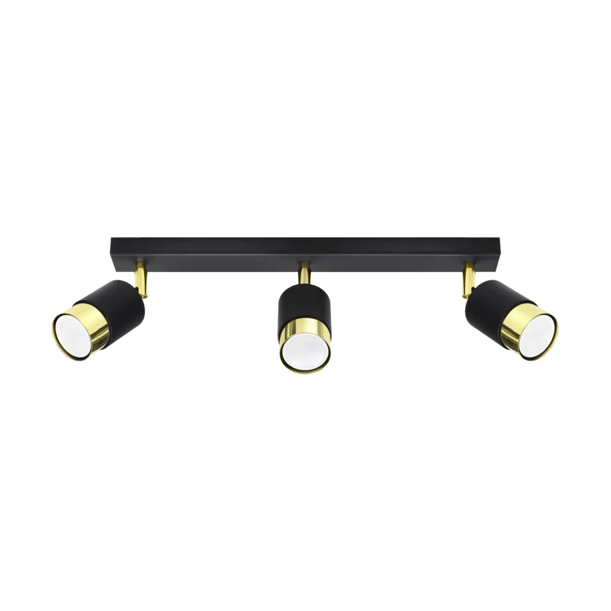 Plafon NERO 3 czarny/złoty SL.1071 - Sollux Lighting