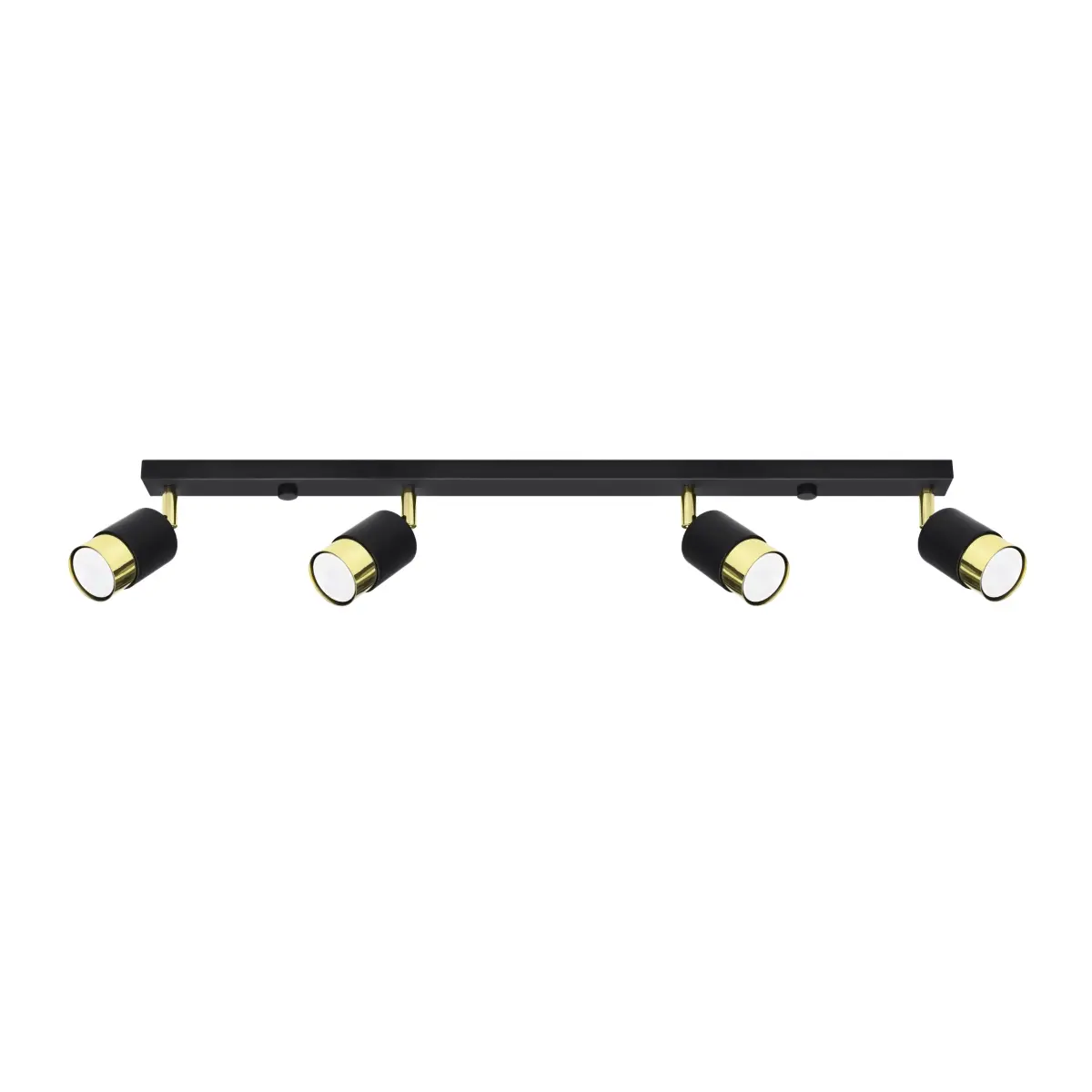 Plafon NERO 4 czarny/złoty SL.1072 - Sollux Lighting