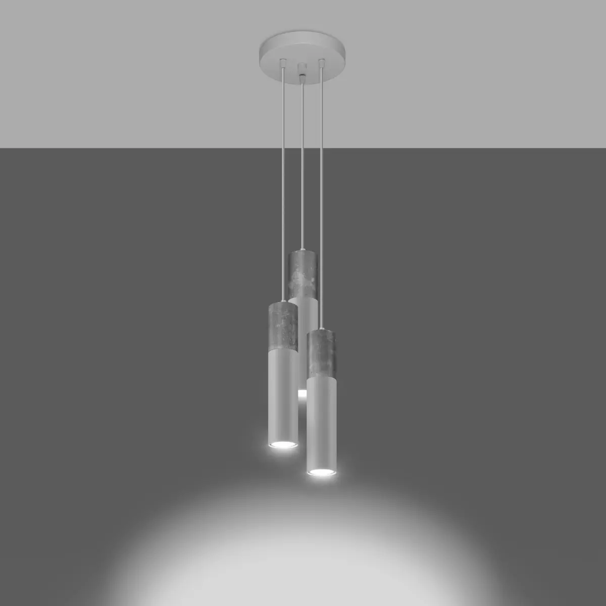 Lampa wisząca BORGIO 3P biały SL.1080 - Sollux Lighting - obrazek 4