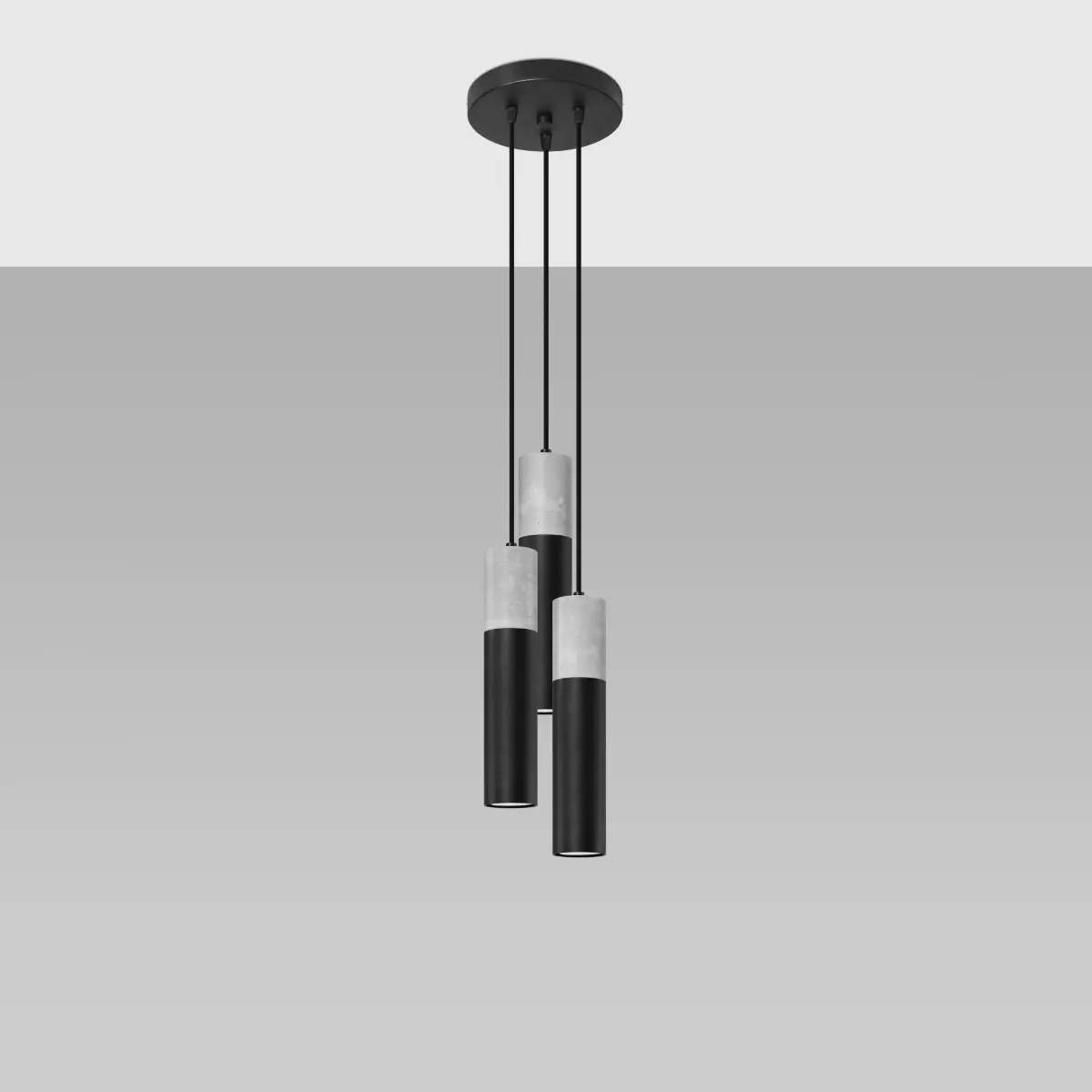 Lampa wisząca BORGIO 3P czarny SL.1081 - Sollux Lighting - obrazek 3