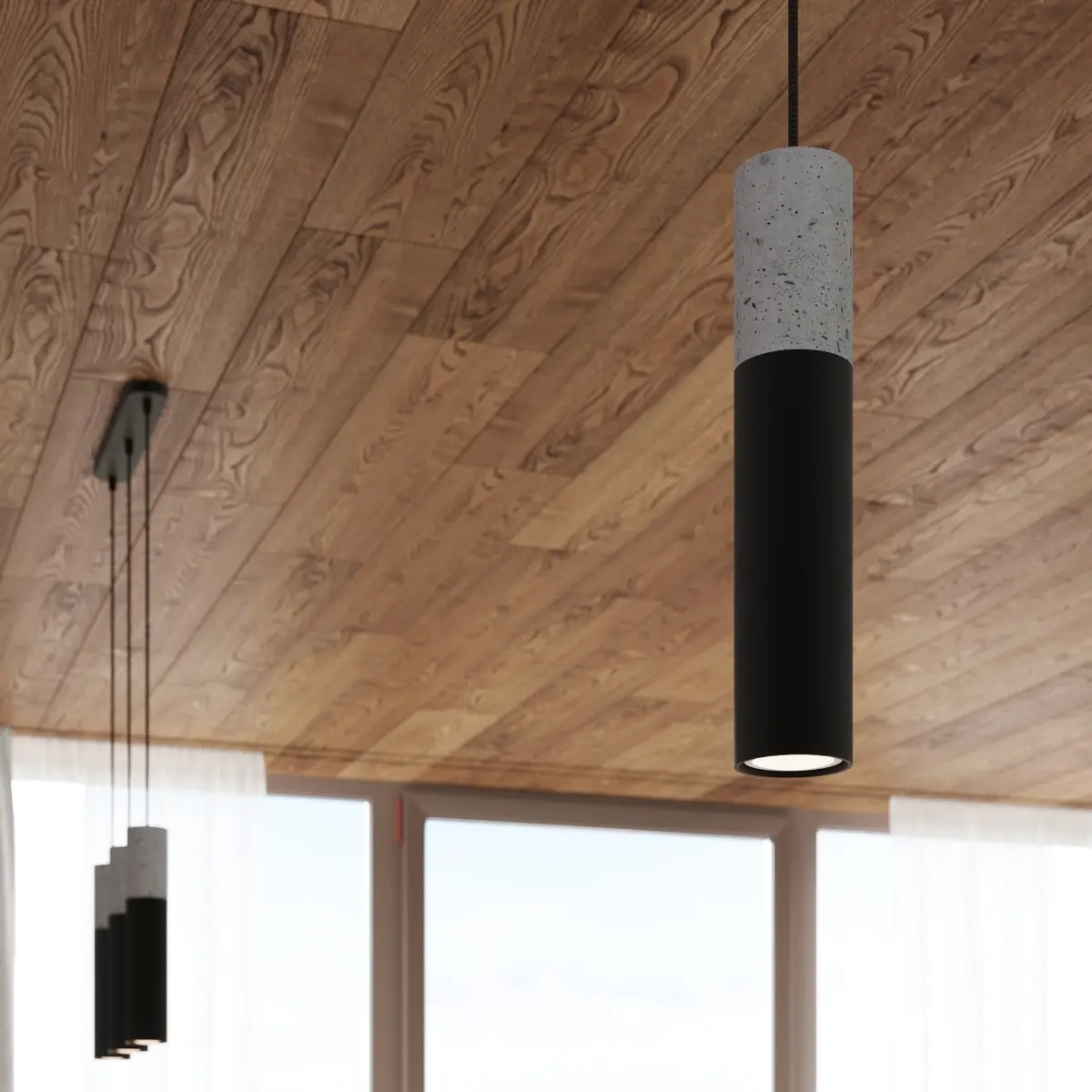 Lampa wisząca BORGIO 3P czarny SL.1081 - Sollux Lighting - obrazek 9