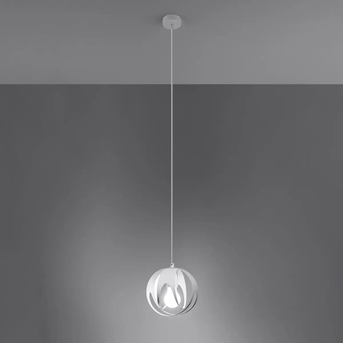 Lampa wisząca TULOS 1 biała SL.1083 - Sollux Lighting - obrazek 4