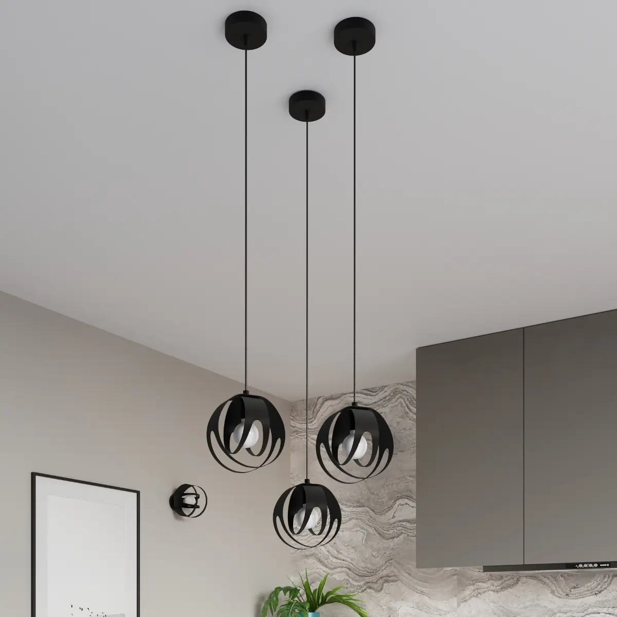 Plafon TULOS czarny SL.1086 - Sollux Lighting - obrazek 6