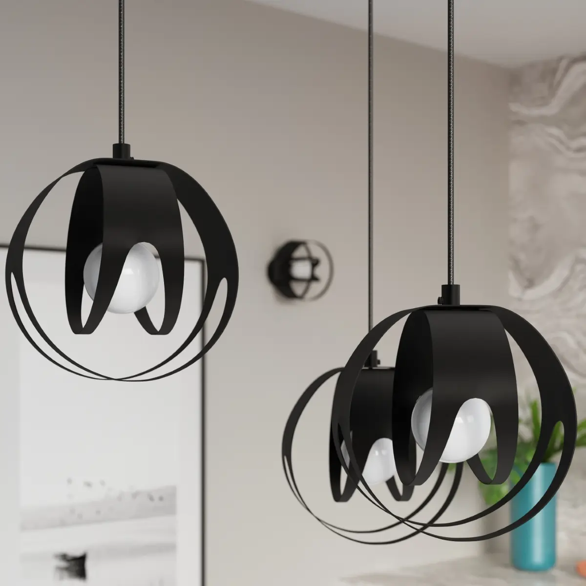 Plafon TULOS czarny SL.1086 - Sollux Lighting - obrazek 8