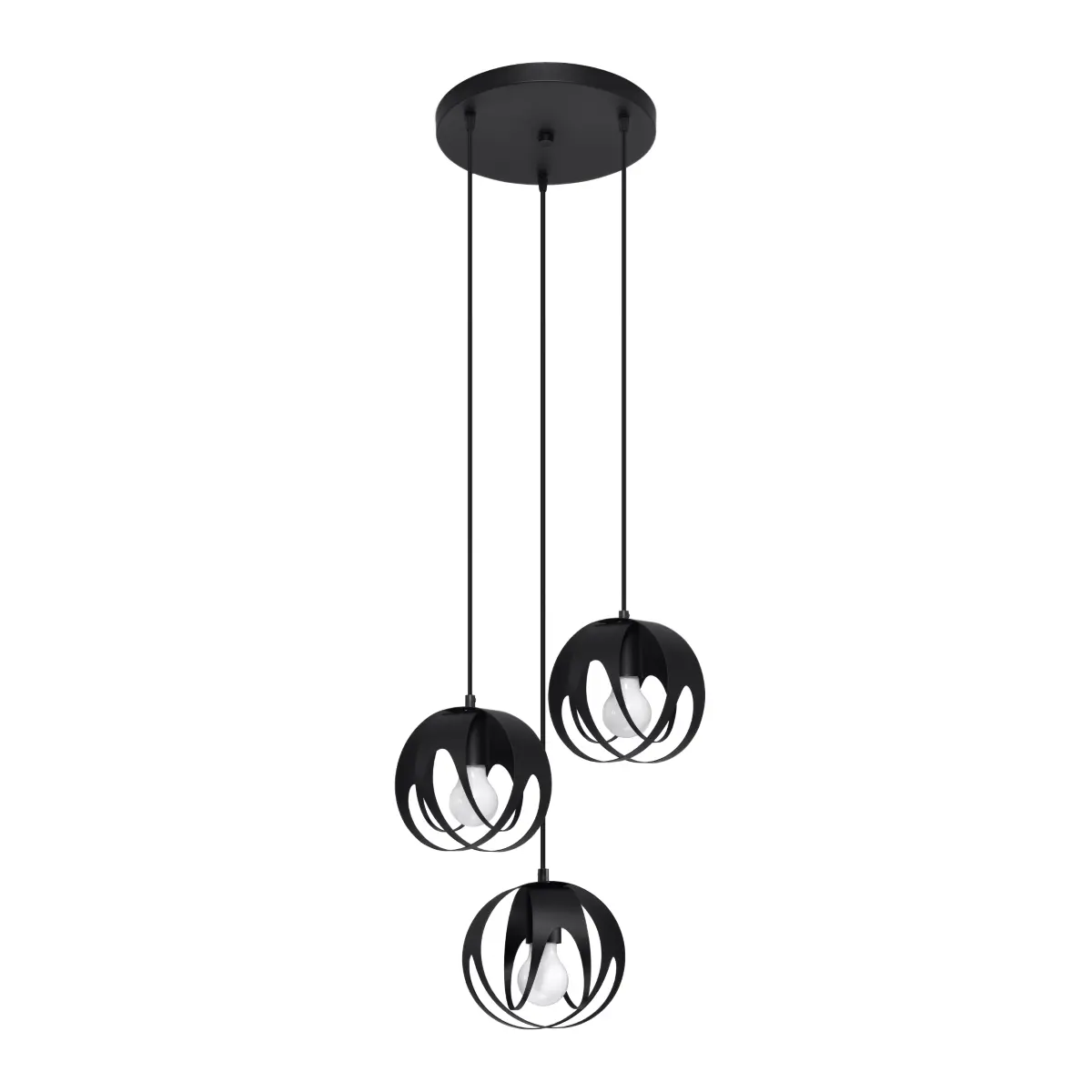 Lampa wisząca TULOS 3P czarna SL.1088 - Sollux Lighting