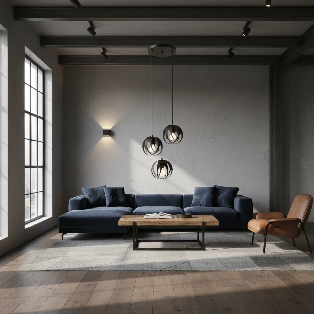 Lampa wisząca TULOS 3P czarna SL.1088 - Sollux Lighting - obrazek 2