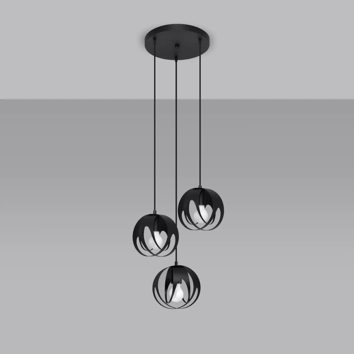 Lampa wisząca TULOS 3P czarna SL.1088 - Sollux Lighting - obrazek 3