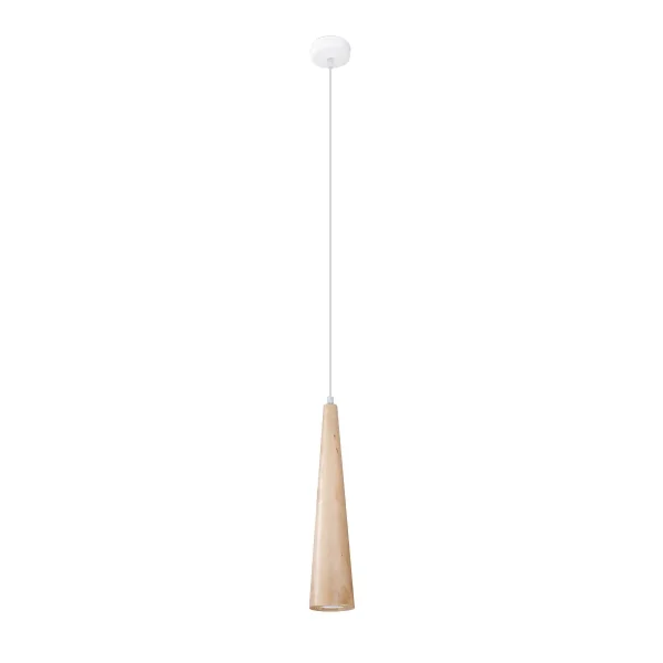 Lampa wisząca SULA 1 naturalne drewno SL.1100 - Sollux Lighting