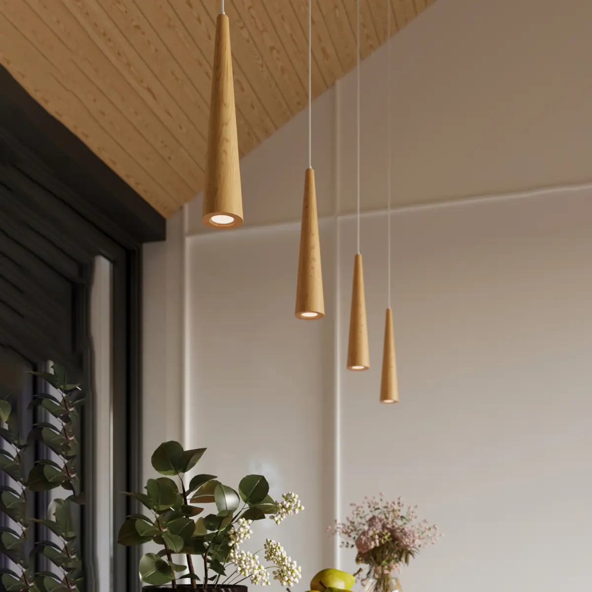 Lampa wisząca SULA 1 naturalne drewno SL.1100 - Sollux Lighting - obrazek 9