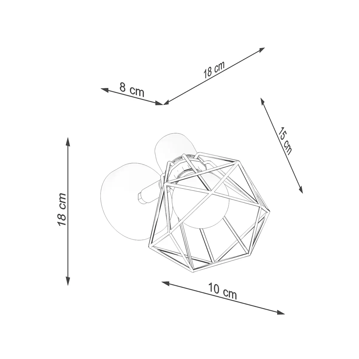 Kinkiet ARTEMIS 1 biały SL.1102 - Sollux Lighting - obrazek 6