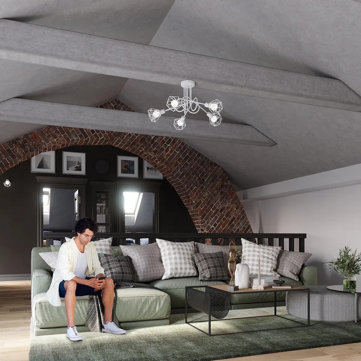 Kinkiet ARTEMIS 1 biały SL.1102 - Sollux Lighting - obrazek 8