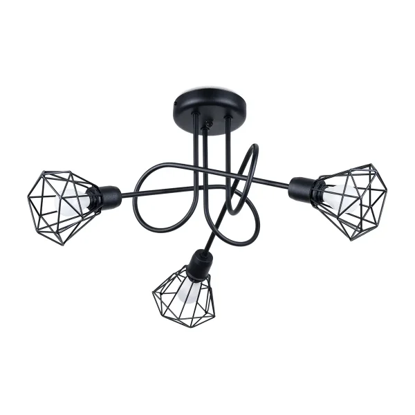 Żyrandol ARTEMIS 3S czarny SL.1109 - Sollux Lighting