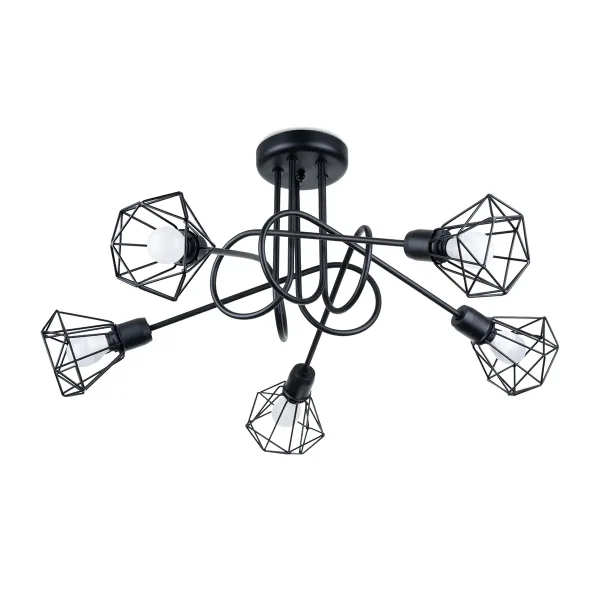 Żyrandol ARTEMIS 5S czarny SL.1110 - Sollux Lighting