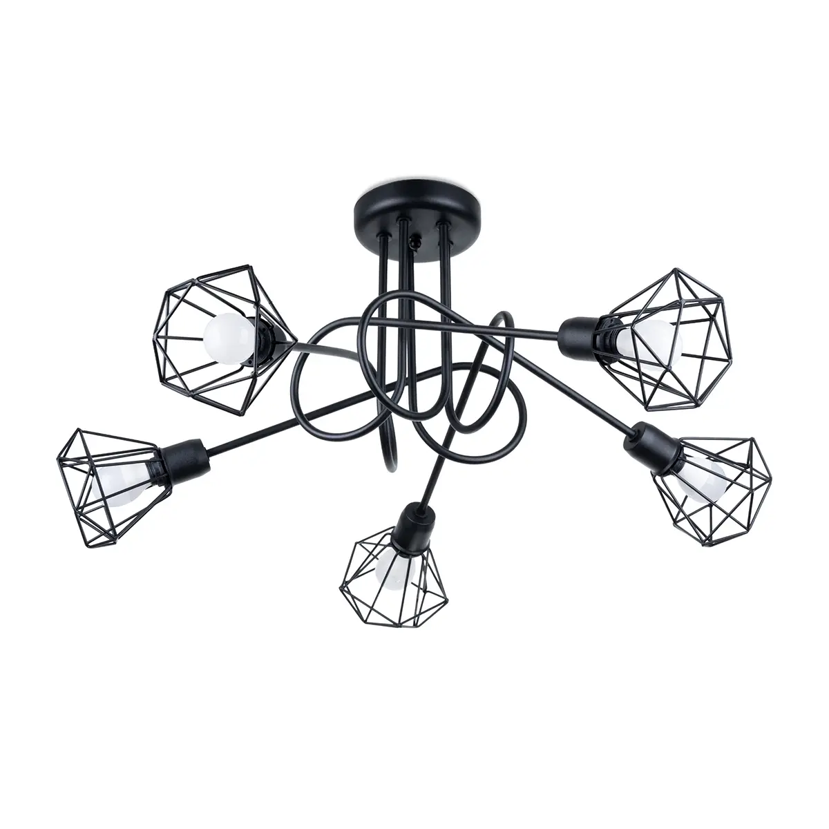 Żyrandol ARTEMIS 5S czarny SL.1110 - Sollux Lighting