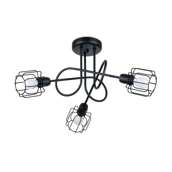 Żyrandol BELUCI 3S czarny SL.1118 - Sollux Lighting