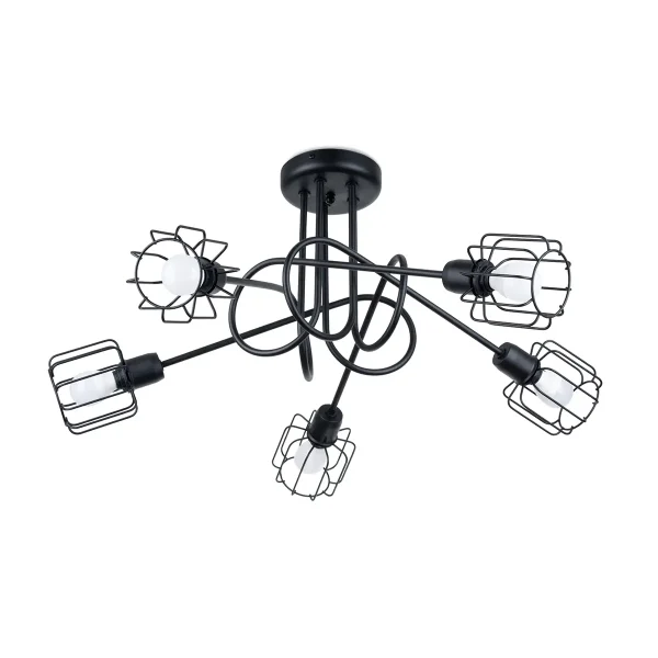 Żyrandol BELUCI 5S czarny SL.1119 - Sollux Lighting