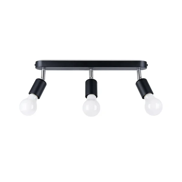 Plafon FORNES 3 czarny SL.1122 - Sollux Lighting