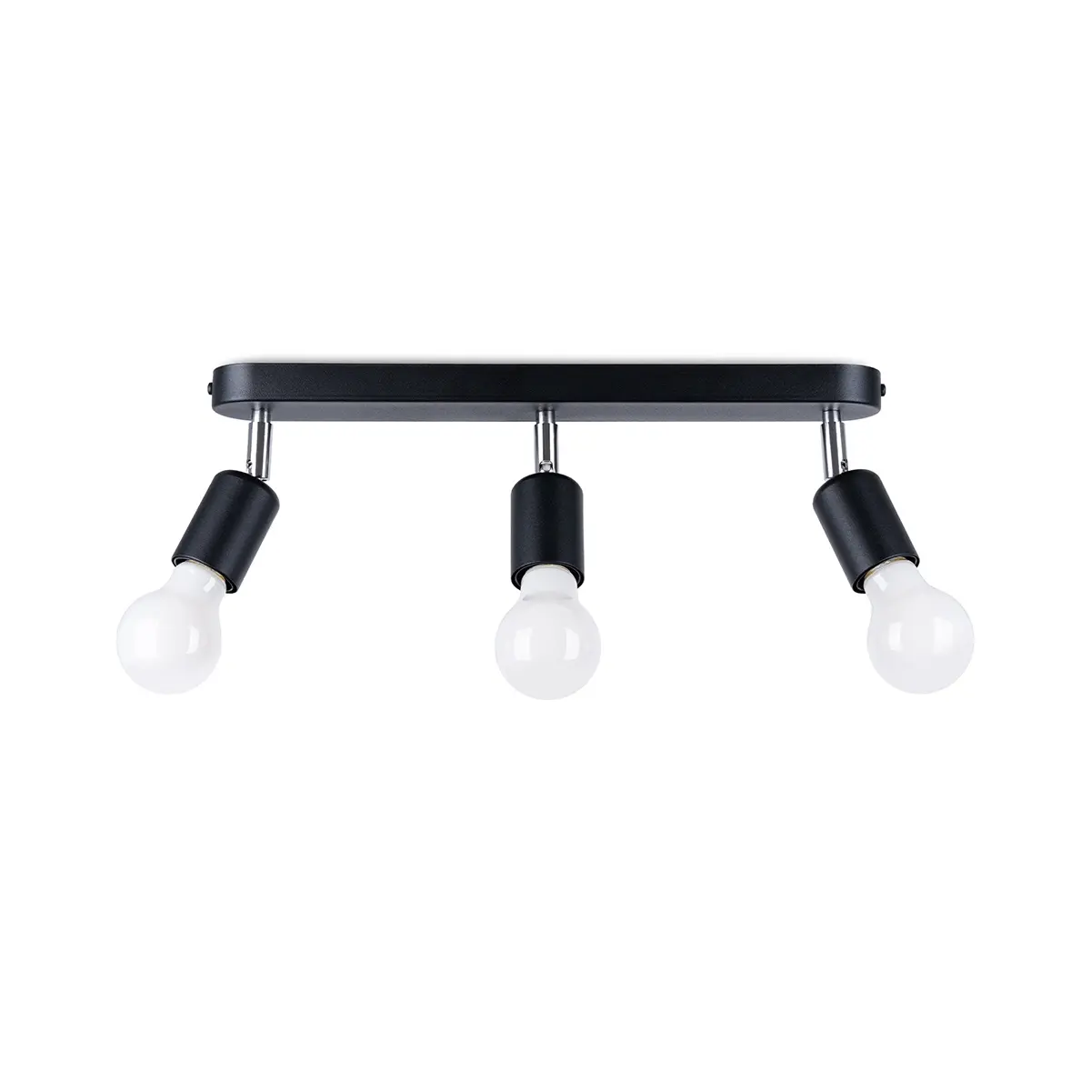 Plafon FORNES 3 czarny SL.1122 - Sollux Lighting