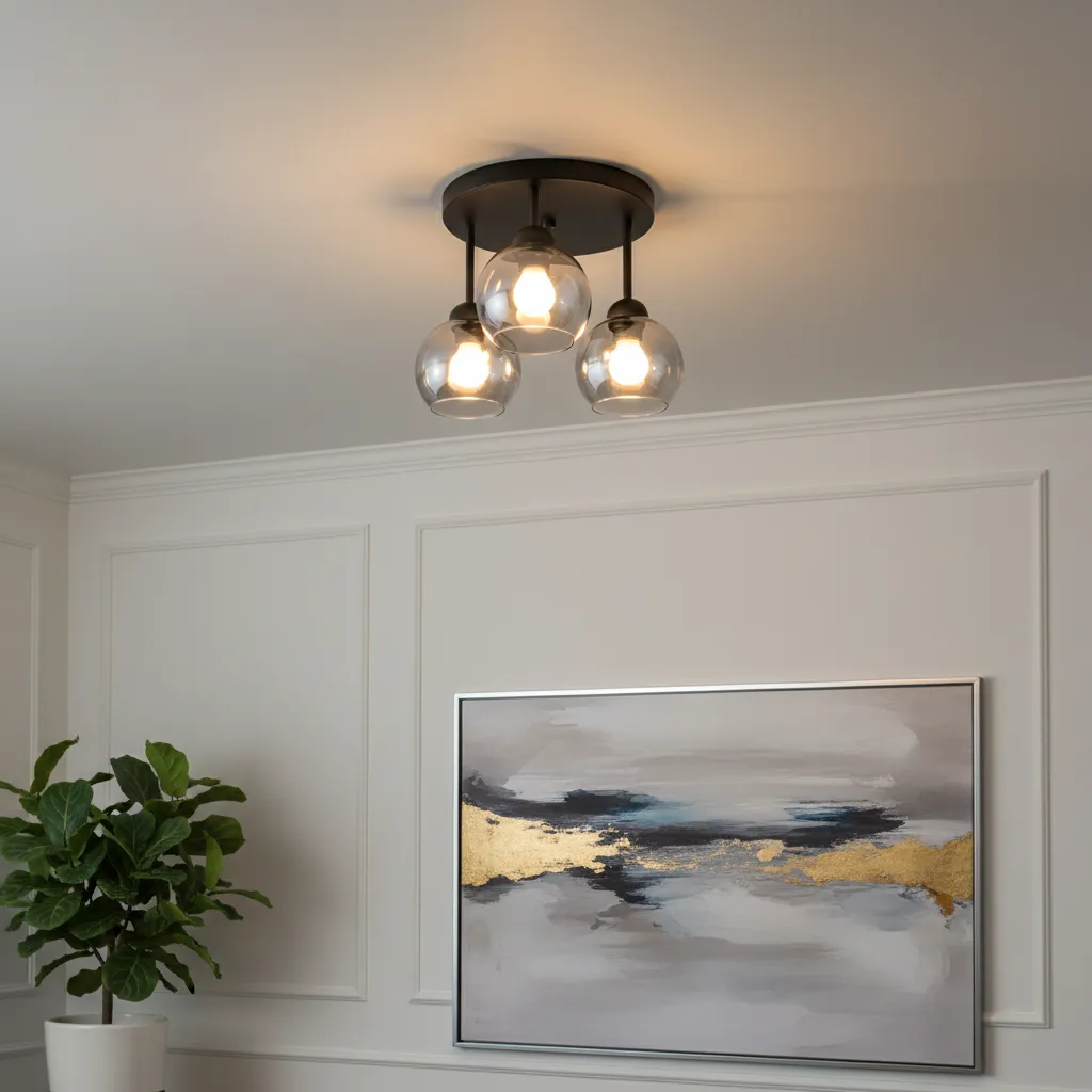 Żyrandol ALINO 3 czarny SL.1140 - Sollux Lighting - obrazek 2