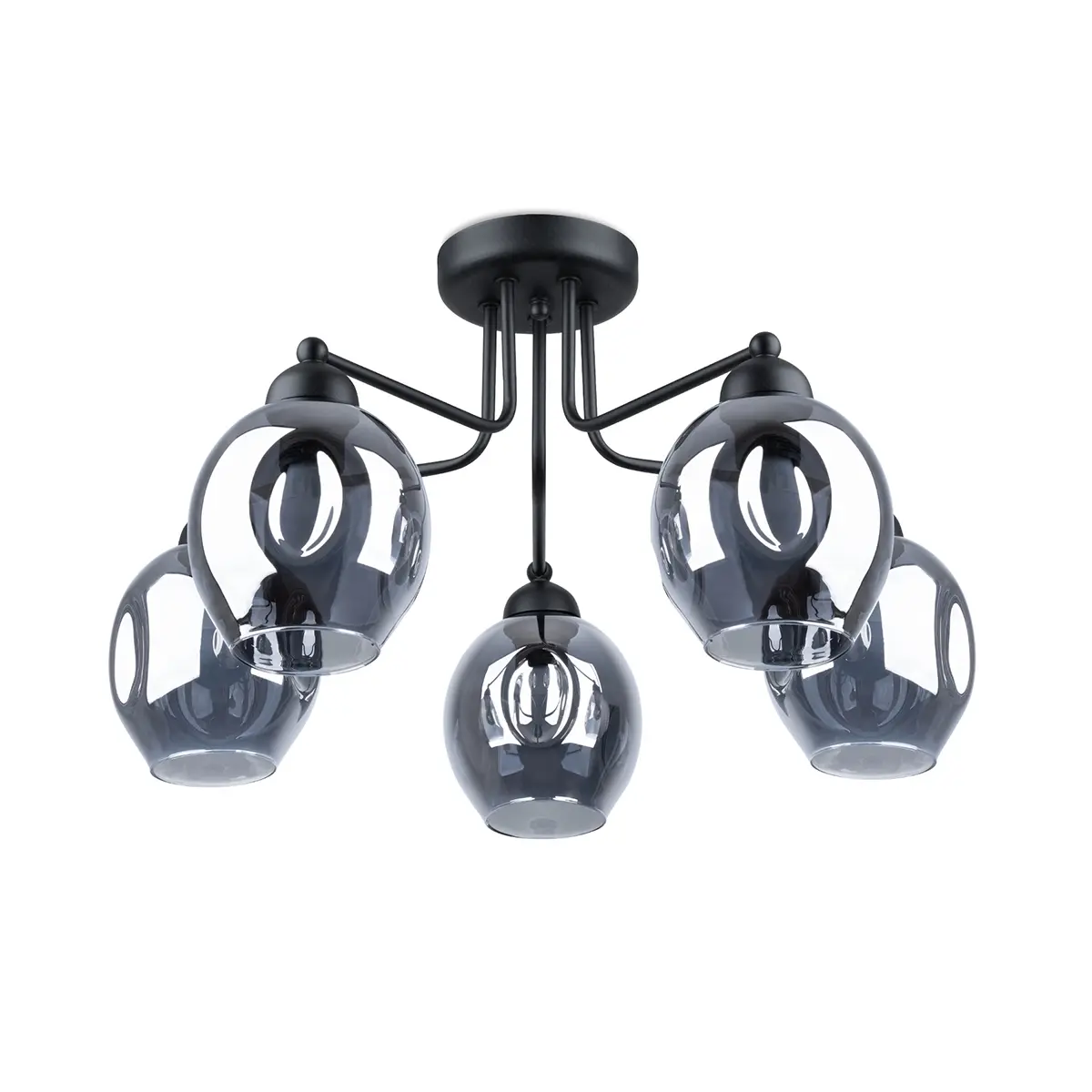 Żyrandol FILLAN 5 czarny SL.1145 - Sollux Lighting