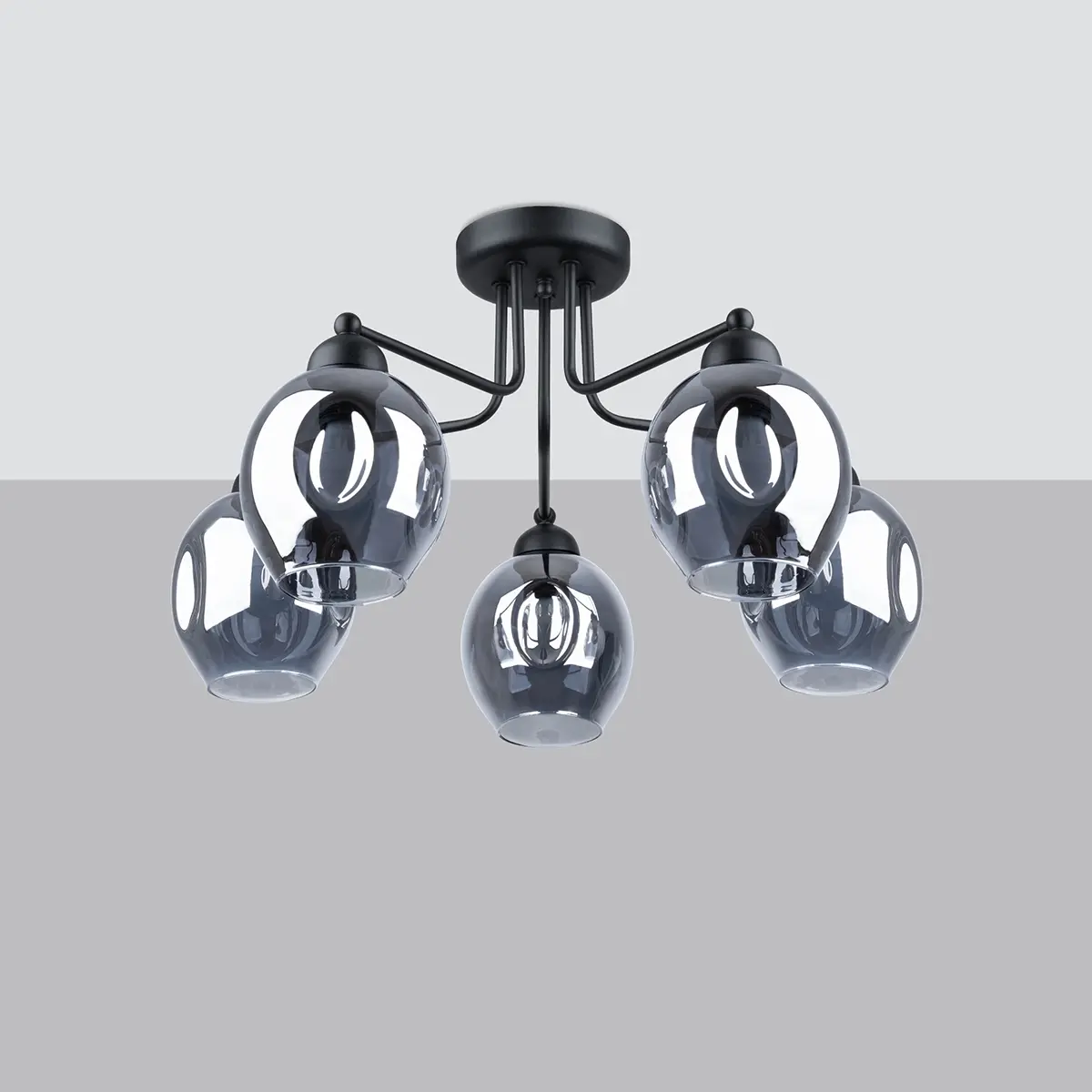 Żyrandol FILLAN 5 czarny SL.1145 - Sollux Lighting - obrazek 3