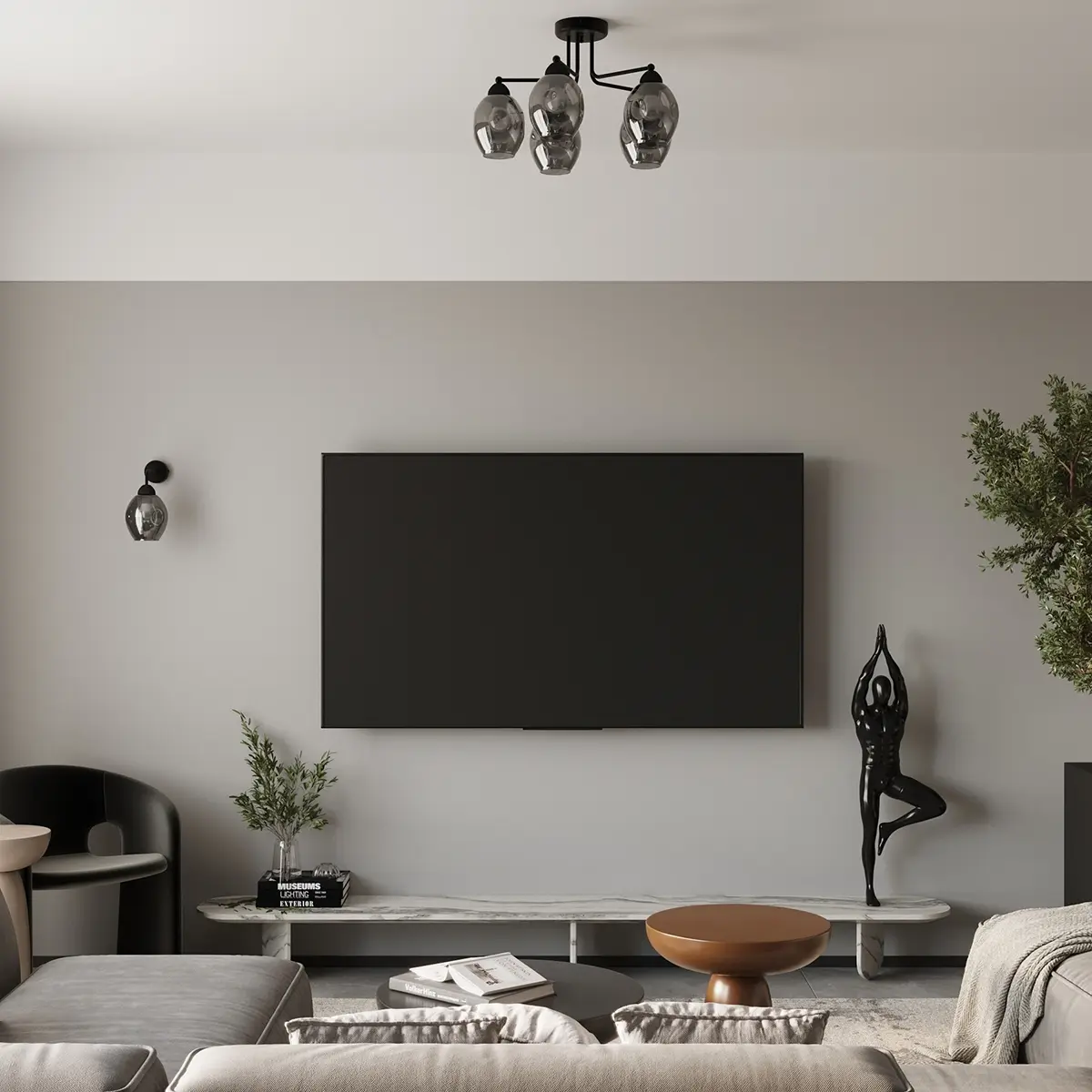Żyrandol FILLAN 5 czarny SL.1145 - Sollux Lighting - obrazek 8