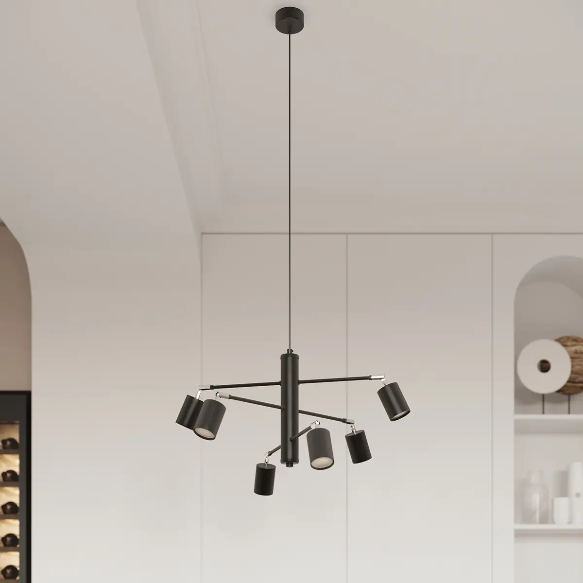 Plafon LEMMI 6L czarny SL.1169 - Sollux Lighting - obrazek 9