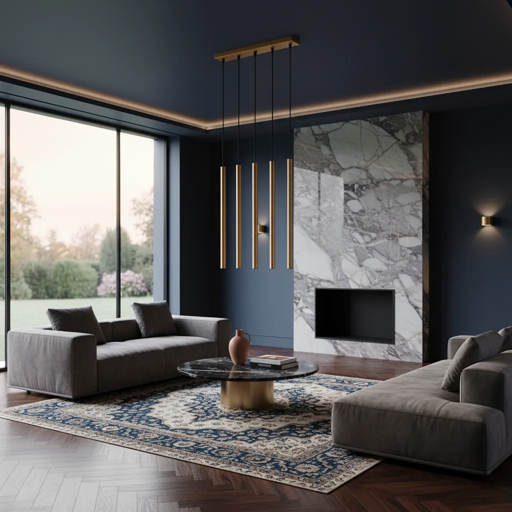 Lampa wisząca PASTELO 5L złota SL.1173 - Sollux Lighting - obrazek 2