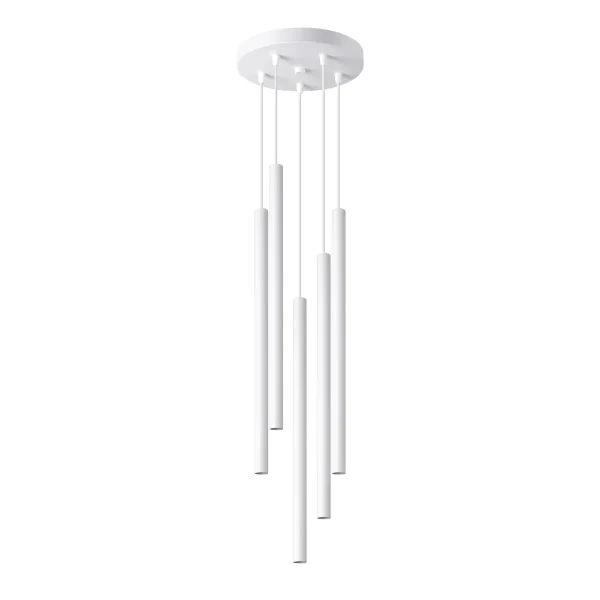 Lampa wisząca PASTELO 5P biała SL.1175 - Sollux Lighting