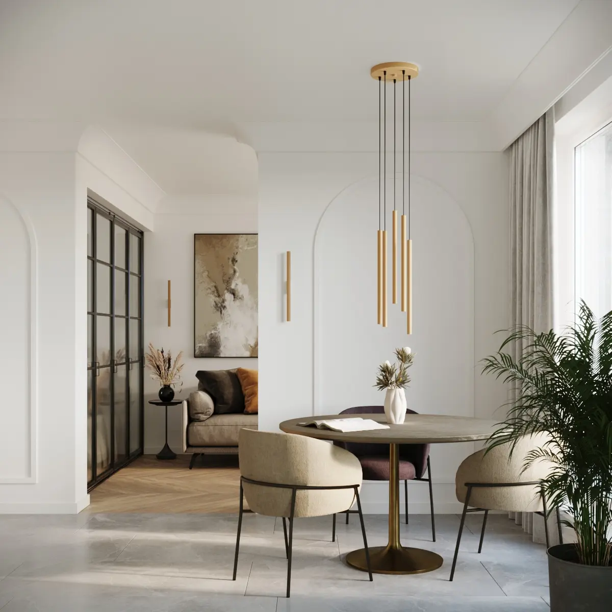 Kinkiet PASTELO 2 złoty SL.1179 - Sollux Lighting - obrazek 8