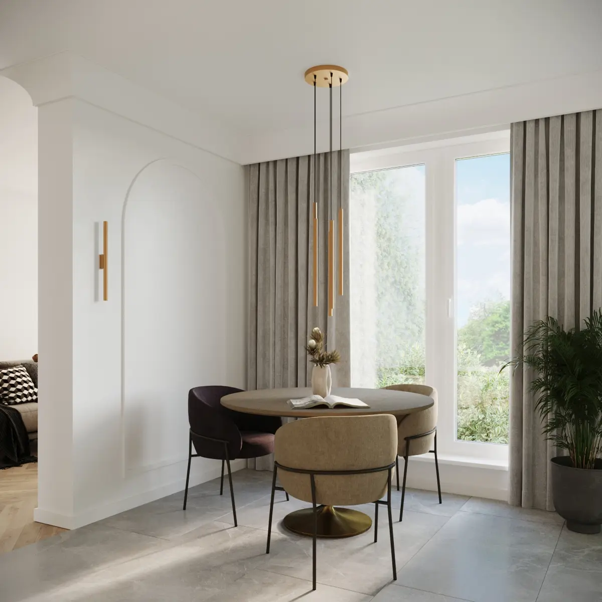 Kinkiet PASTELO 2 złoty SL.1179 - Sollux Lighting - obrazek 9