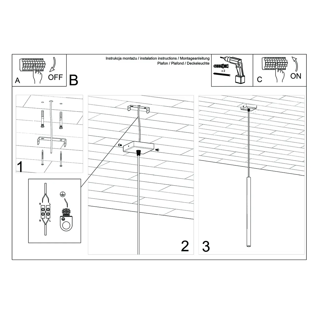 Lampa Wisząca PASTELO 1 chrom SL.1199 - Sollux Lighting - obrazek 7