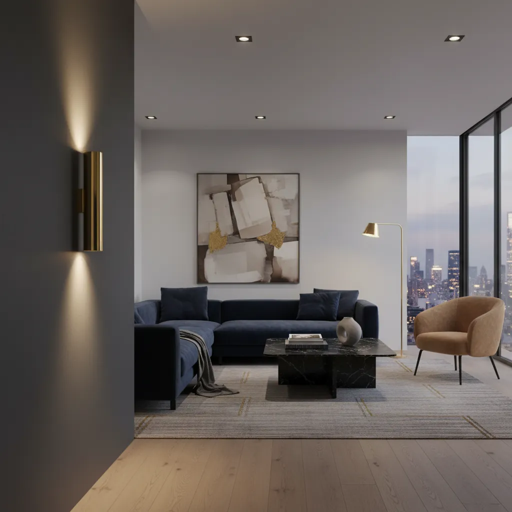 Kinkiet LAGOS 2 złoty połysk SL.1202 - Sollux Lighting - obrazek 2