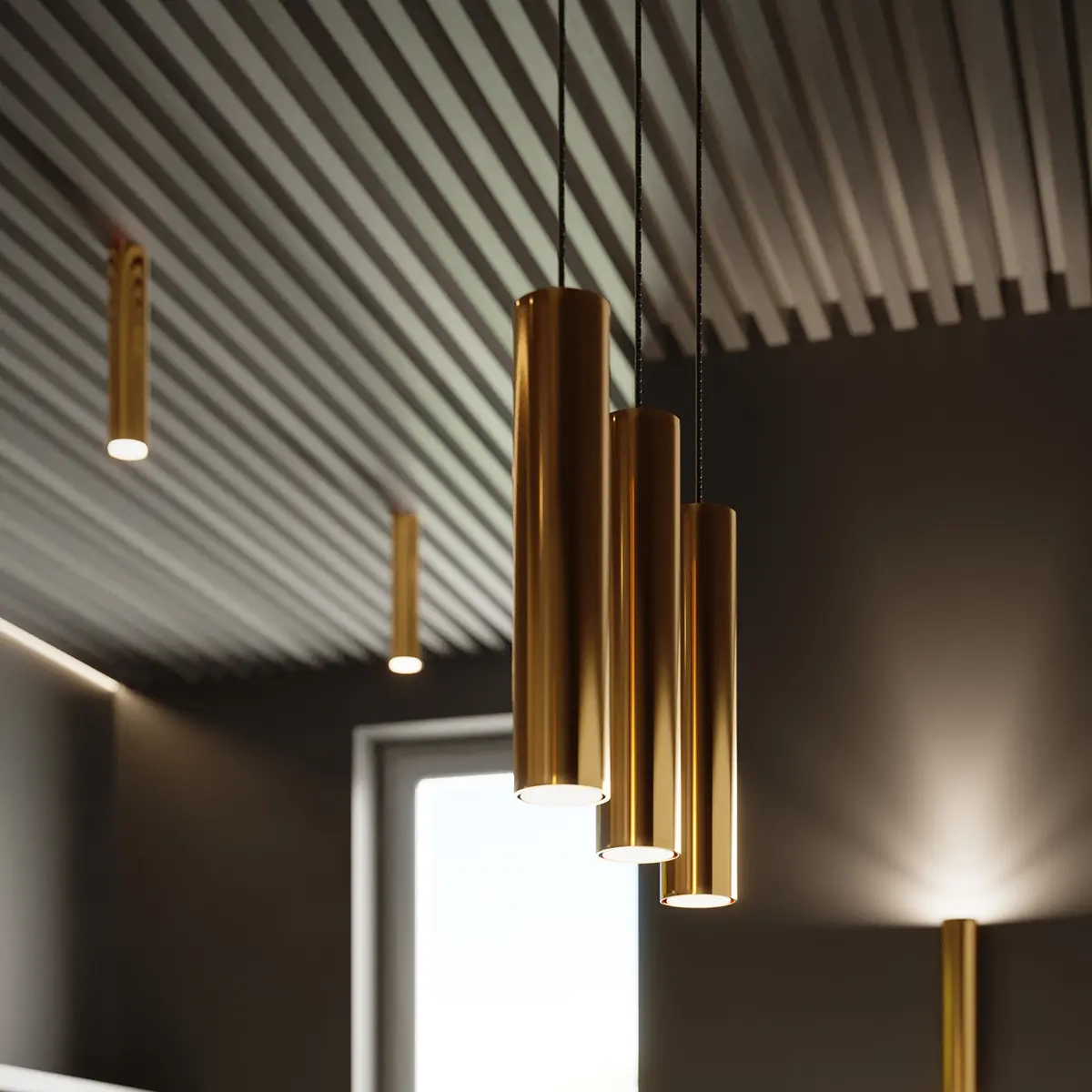 Kinkiet LAGOS 2 złoty połysk SL.1202 - Sollux Lighting - obrazek 8