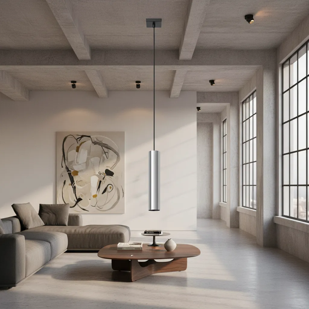 Lampa Wisząca LAGOS 1 chrom SL.1204 - Sollux Lighting - obrazek 2