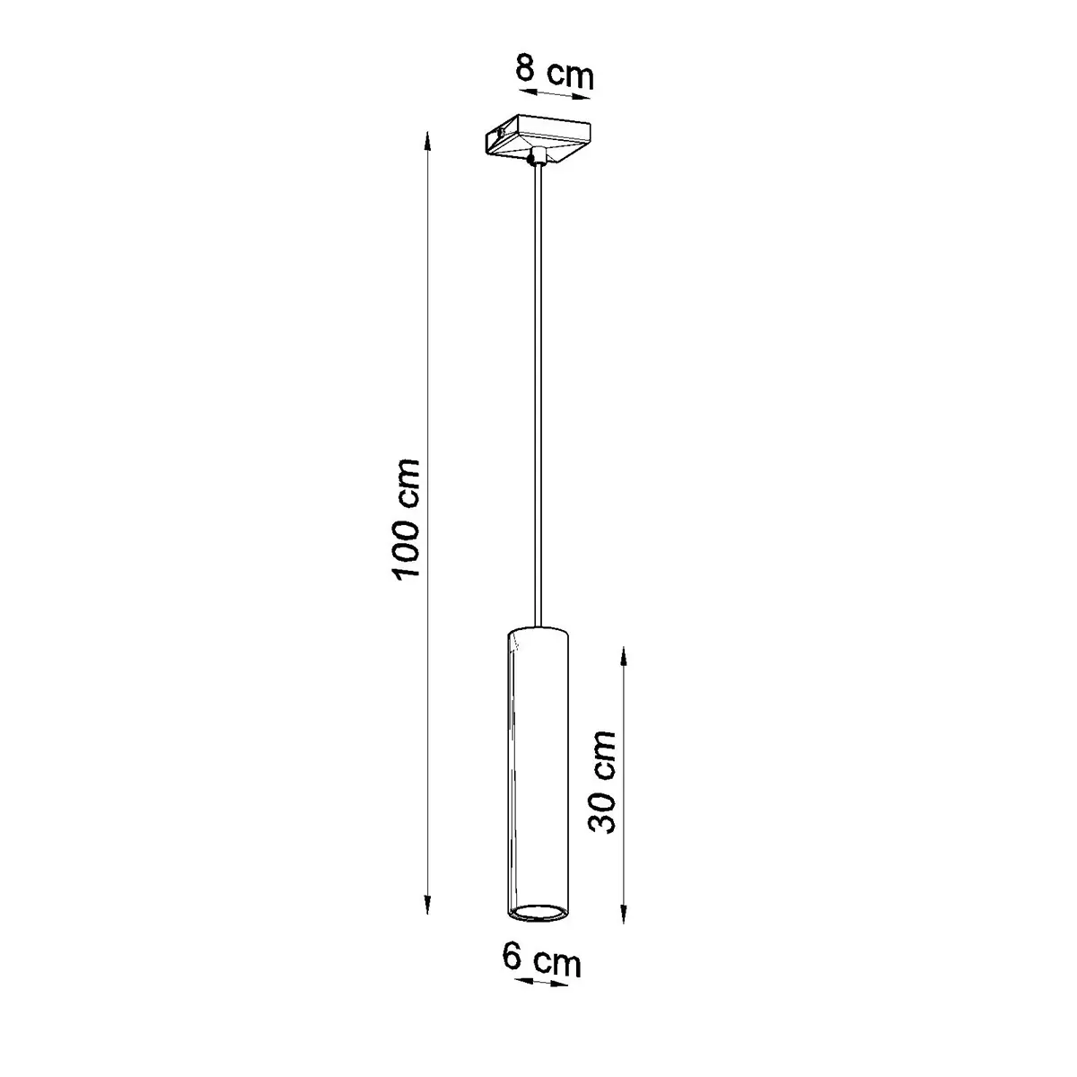 Lampa Wisząca LAGOS 1 chrom SL.1204 - Sollux Lighting - obrazek 6
