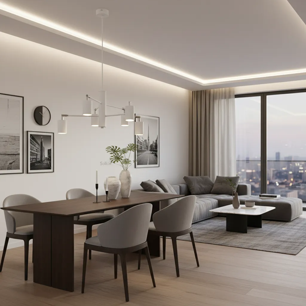 Żyrandol LEMMI 6 biały SL.1206 - Sollux Lighting - obrazek 2