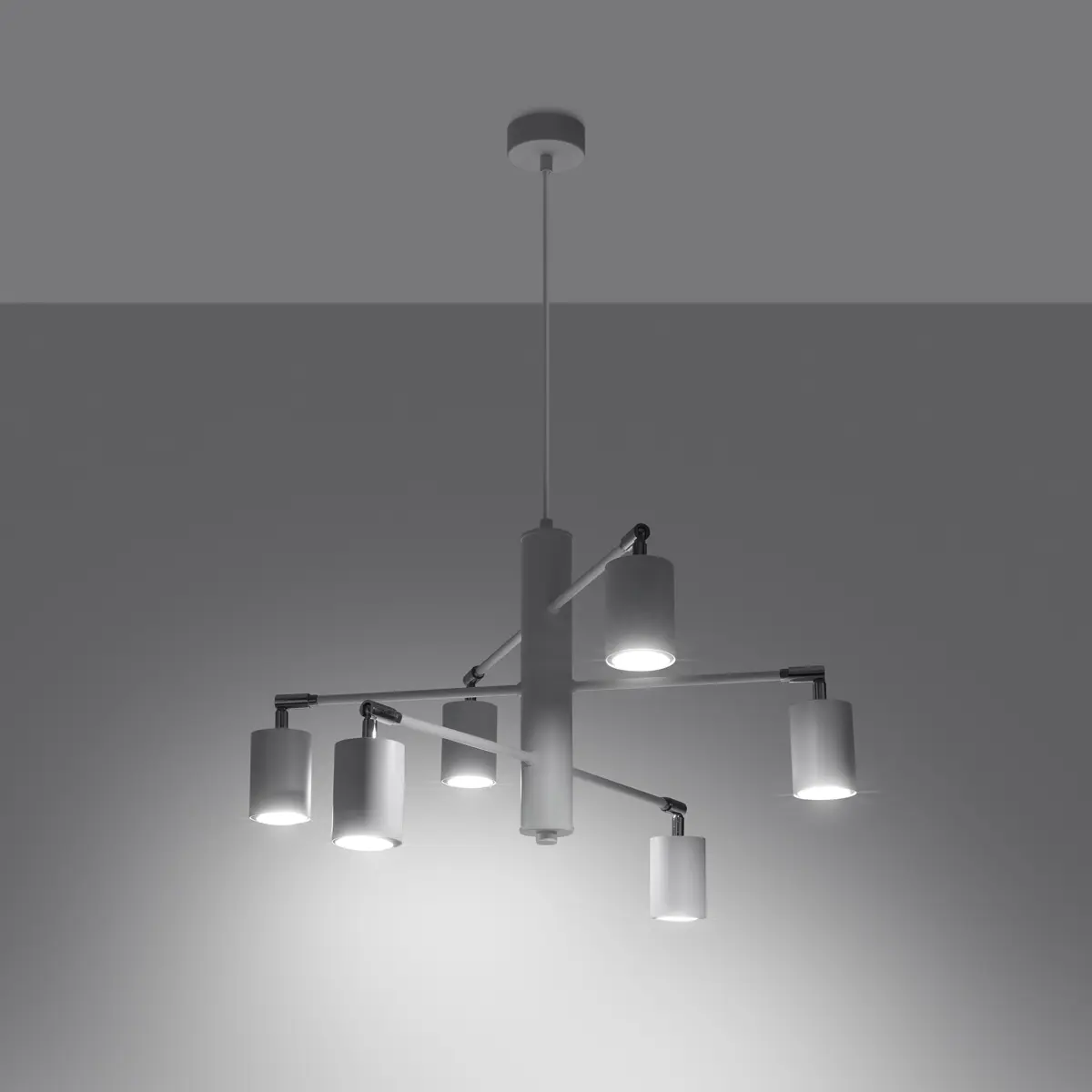 Żyrandol LEMMI 6 biały SL.1206 - Sollux Lighting - obrazek 4