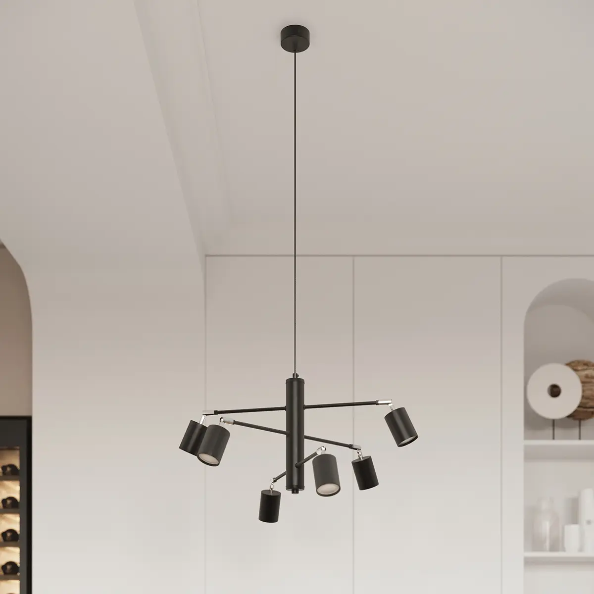 Żyrandol LEMMI 6 czarny SL.1207 - Sollux Lighting - obrazek 10