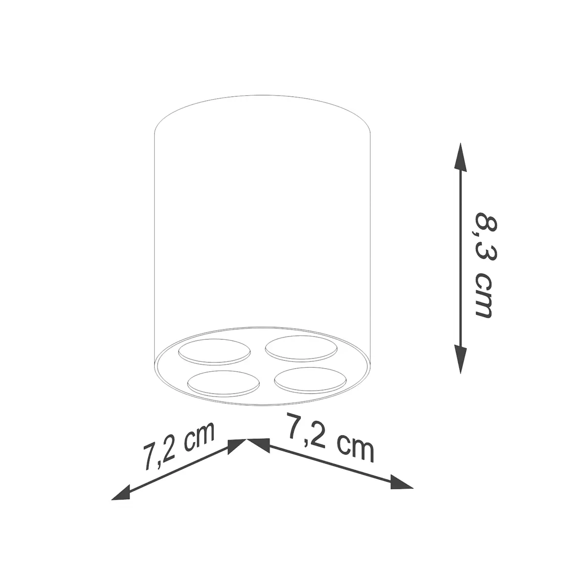 Plafon ZOE biały LED SL.1209 - Sollux Lighting - obrazek 6