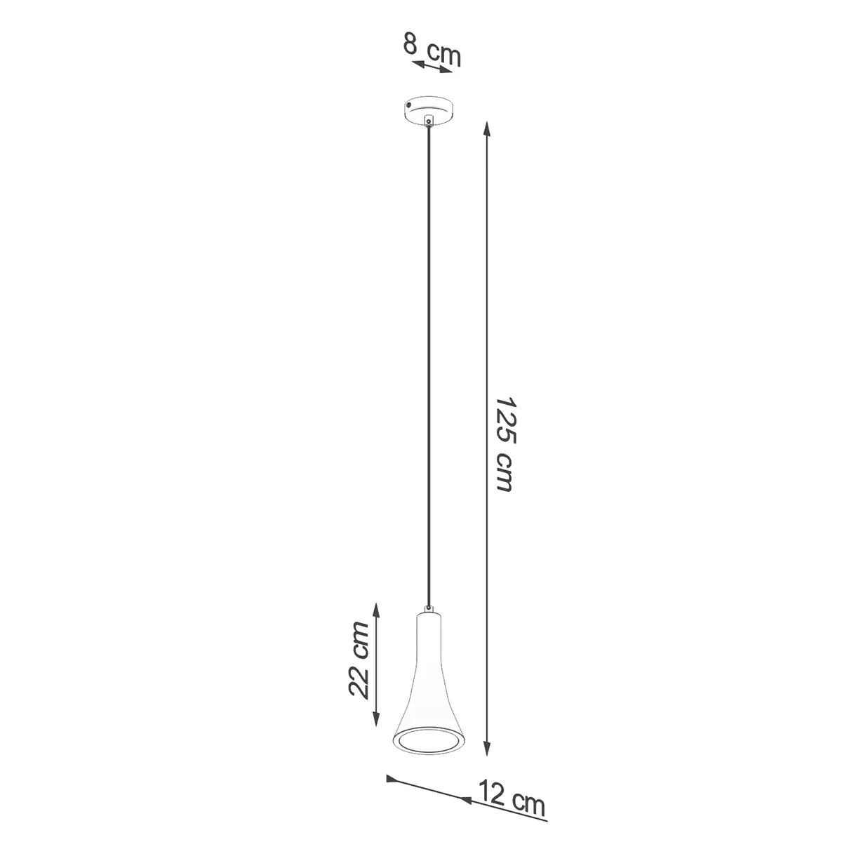 Lampa wisząca REA 1 beton SL.1223 - Sollux Lighting - obrazek 6