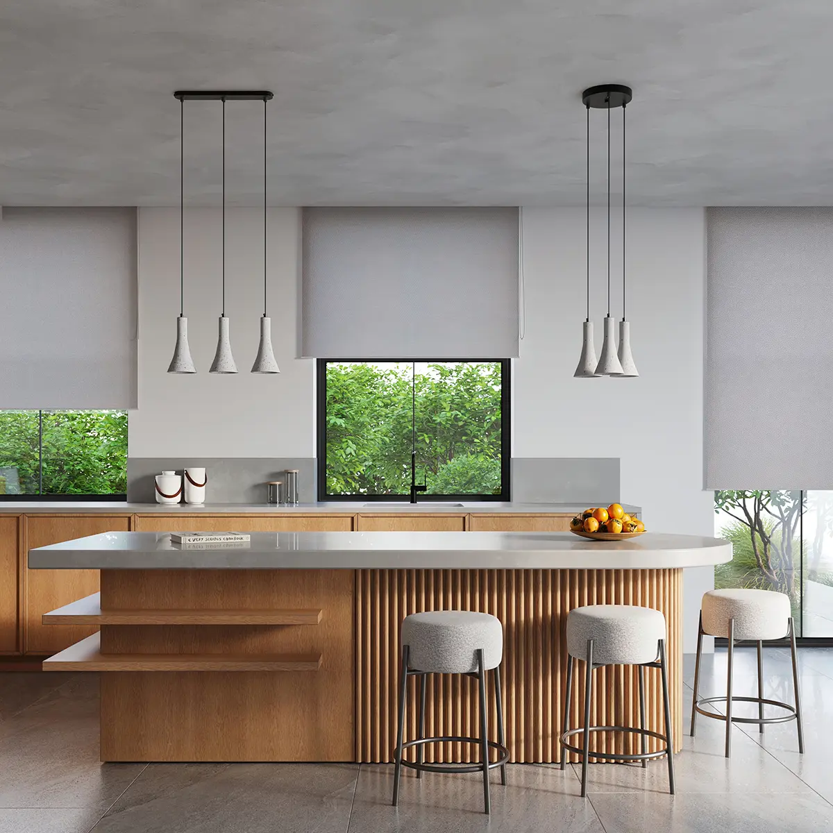 Lampa wisząca REA 1 beton SL.1223 - Sollux Lighting - obrazek 9