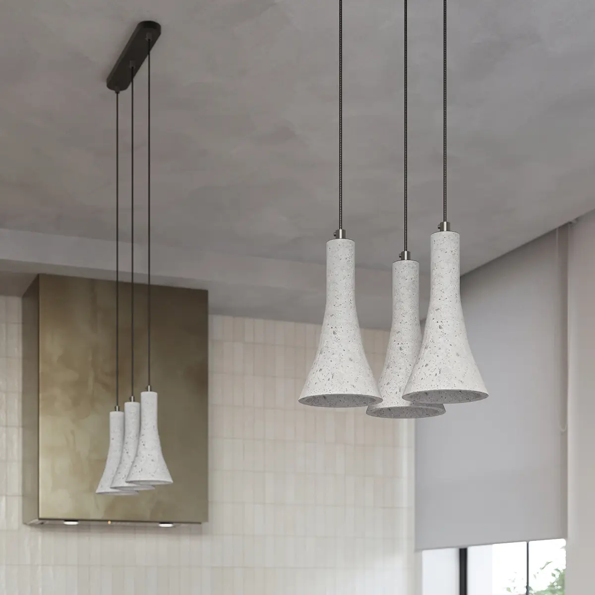 Lampa wisząca REA 3P beton SL.1226 - Sollux Lighting - obrazek 8