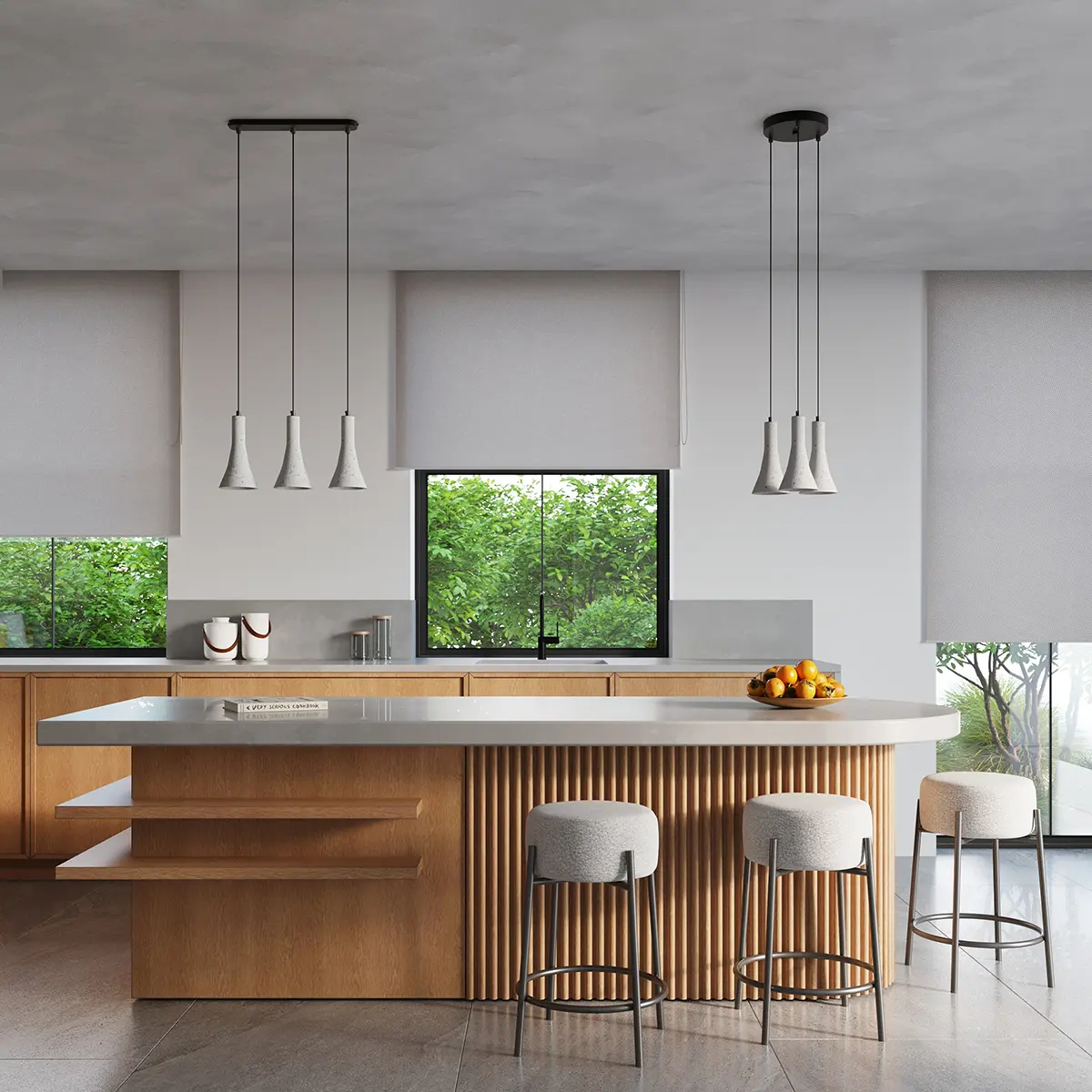 Lampa wisząca REA 3P beton SL.1226 - Sollux Lighting - obrazek 9