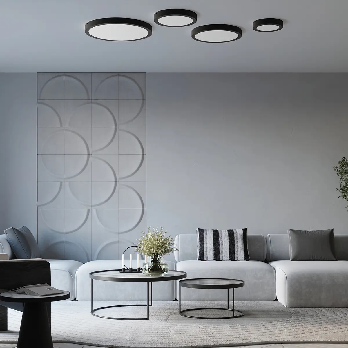 Plafon ONYX 40 biały LED 3000K SL.1245 - Sollux Lighting - obrazek 10