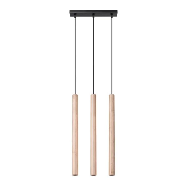 Lampa wisząca PASTELO 3L drewno SL.1267 - Sollux Lighting
